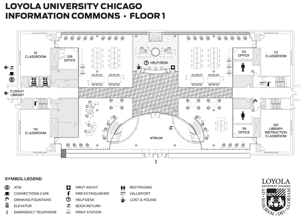 Information Commons 1st floor map